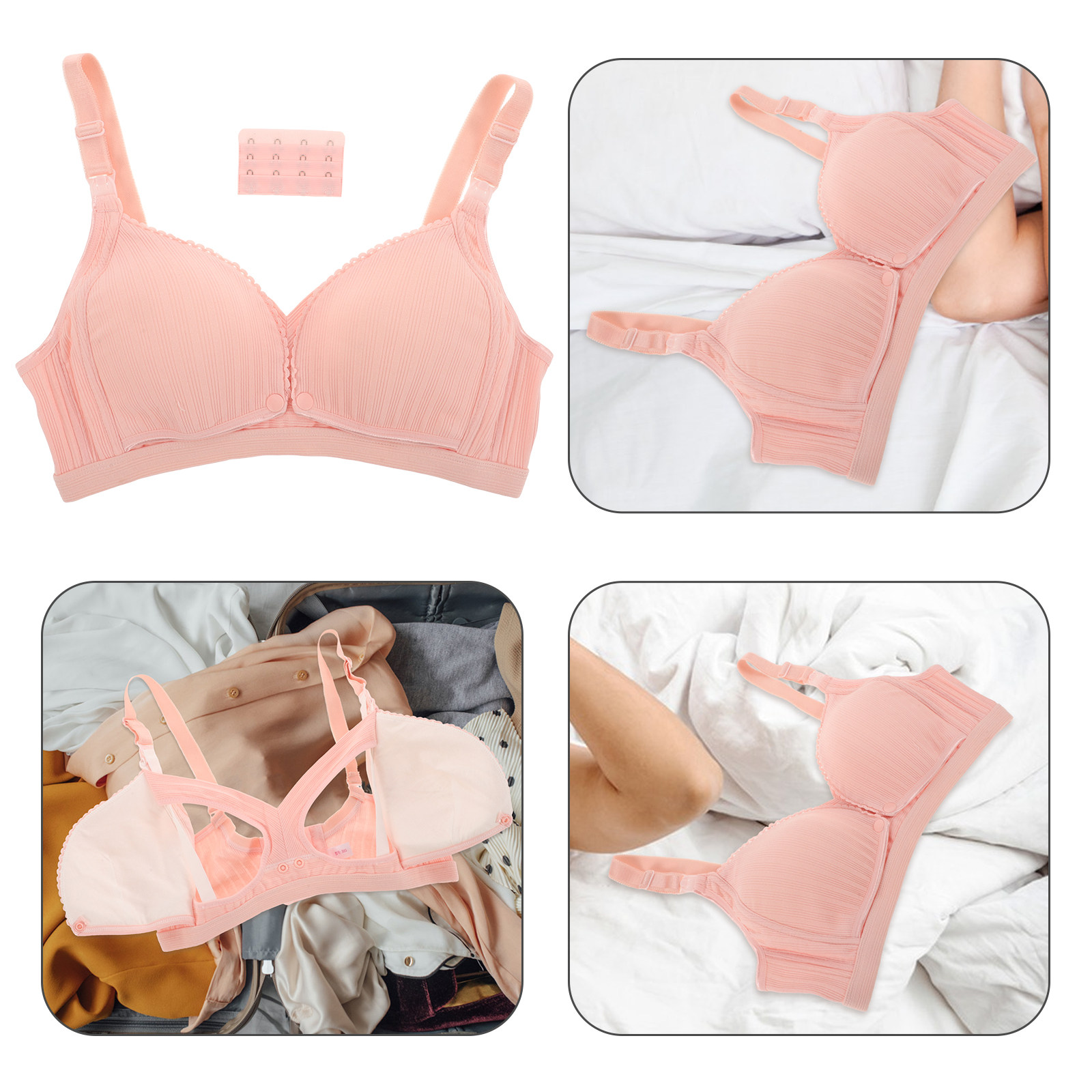 Wireless Nursing Bra Pink Ribb - Nursing Bra Clip 评论和价格
