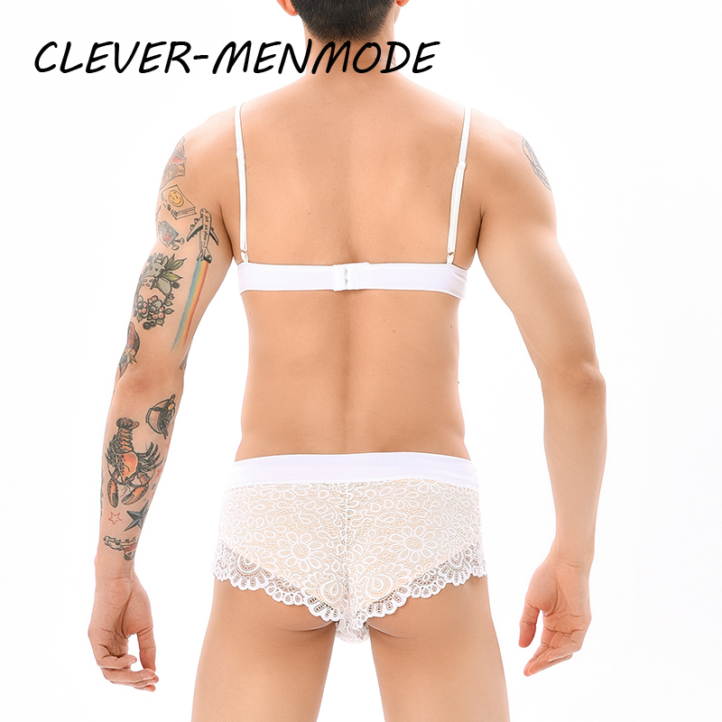 Men Sexy Crossdressing Erotic  - Sheer Mesh Bra 评论和价格